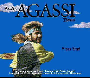 Andre Agassi Tennis (Japan) screen shot title